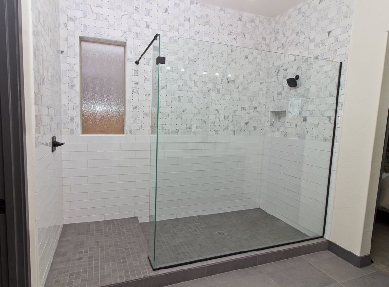 Walk-In Shower with Tiles